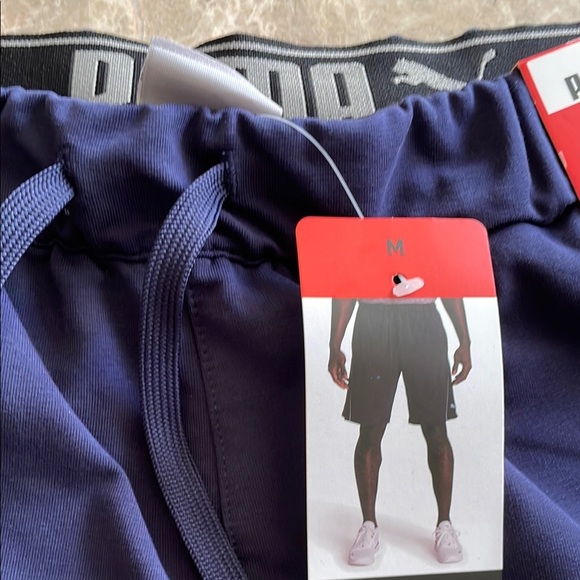 Puma Men's Navy Shorts - Picture 1 of 3